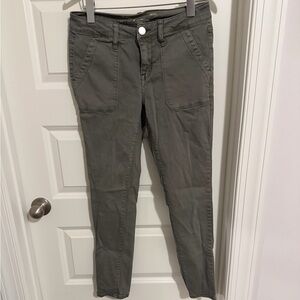 Stylish Army Green Jeans